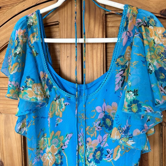 ***NEW WITH TAGS ***Free People Flirty Floral Mini Dress - Picture 6 of 7